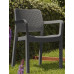 ALLIBERT SAMANNA kartámaszos műanyag kerti szék, cappuccino 216922 (17199558)