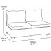 CURVER SAPPORO Műrattan 2 személyes kanapé, 130 x 84 x 63,5 cm, grafit/szürke 236784