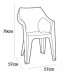 ALLIBERT DANTE alacsony támlás műanyag kerti szék, cappuccino 209326 (17187058)
