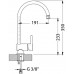 ALVEUS ARC 110 Konyhai csaptelep, króm 1126720