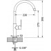 ALVEUS ARC 80 Konyhai csaptelep, fekete matt 1134889