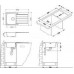 ALVEUS LINE 20 Maxim rozsdamentes mosogató, 860 x 500 mm 1085945