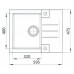 ALVEUS ROCK 30 gránit mosogató, 595x475 mm, granital plus Steel 04 4213004