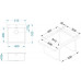 ALVEUS PURE 30 UP rozsdamentes mosogató, 515 x 525 mm 1123787