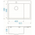 ALVEUS QUARTO 20 rozsdamentes mosogató, 615 x 480 mm 1124383