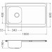 ALVEUS CLASSIC PRO 70 teletetős rozsdamentes mosogató, 1000 x 600 mm, szatén 1130471