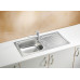 ALVEUS BASIC 80 rozsdamentes mosogató, 860 x 435 mm, leinen 1008993