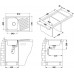 ALVEUS ELEGANT 30 rozsdamentes mosogató, 810 x 510 mm, szatén 1126348