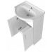 AQUALINE SIMPLEX ECO 50 mosdótartó szekrény mosdóval, 47 x 83,5 x 29 cm, matt fehér SIME50
