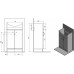 AQUALINE SIMPLEX ECO 50 mosdótartó szekrény mosdóval, 47 x 83,5 x 29 cm, matt fehér SIME50
