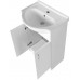 AQUALINE SIMPLEX ECO 55 mosdótartó szekrény mosdóval, 53x83,5x30,7cm, matt fehér SIME550