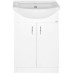 AQUALINE SIMPLEX ECO 55 mosdótartó szekrény mosdóval, 53x83,5x30,7cm, matt fehér SIME550