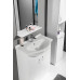 AQUALINE SIMPLEX ECO 65 mosdótartó szekrény mosdóval, 63x83,5x30,7cm, matt fehér SIME650