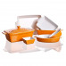 BANQUET Culinaria téglalap alakú kerámia sütőtál, narancssárga, 29,5 x 12,5 cm 60ZF11