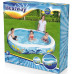 BESTWAY Family Pool Sea Lagoon felfújható medence, 262 x 157 x 46 cm 54118