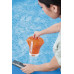 BESTWAY FlowClear úszó tabletta adagoló hőmérővel, narancs, 18,5 cm 58209