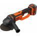Black & Decker BCG720M1-QW Akkus sarokcsiszoló (125mm/18V/1x4,0Ah) Táska