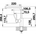 BLANCO LANORA egykaros rozsdamentes mosogató csaptelep, fényes 523122