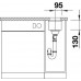 BLANCO SUBLINE 160-U InFino szilgránit mosogató, tartufo 523403