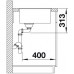 BLANCO SUBLINE 500-F InFino szilgránit mosogató, fehér 523535