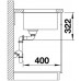 BLANCO SUBLINE 700-U Level InFino szilgránit mosogató, alumetál 523540