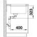 BLANCO SUBLINE 350/350-U InFino szilgránit mosogató, palaszürke 523575