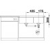 BLANCO SUBLINE 480/320-U InFino szilgránit mosogató, tartufo 523591