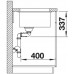 BLANCO SUBLINE 480/320-U InFino szilgránit mosogató, tartufo 523591