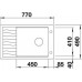 BLANCO Elon XL 6 S-F Silgranit mosogató , alumetál 519512