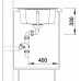 BLANCO ZIA 45S Silgranit mosogató szűrőkosárral (tartufo, #517416)