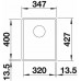 BLANCO SUBLINE 320-F InFino szilgránit mosogató, fekete 525982