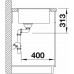 BLANCO SUBLINE 320-F InFino szilgránit mosogató, fekete 525982