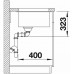 BLANCO SUBLINE 350/350-U InFino szilgránit mosogató, fekete 525987