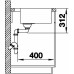 BLANCO SUBLINE 500-IF/A SteelFrame InFino szilgránit mosogató, fekete 526000