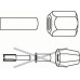 BOSCH Befogópatron szorítóanyával, 1/2" 2608570108