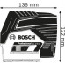 KIÁRUSÍTÁS Bosch GCL 2-50 C pont és vonallézer, 0601066G00 SÉRÜLT CSOMAGOLÁS