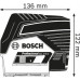 BOSCH GCL 2-50 C PROFESSIONAL Kombilézer + RM 2 + BT 150 0601066G02