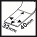 BOSCH Starlock Merülőfűrészlap fém 40 x 32 mm 2608662018