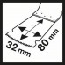 BOSCH MAIZ 32 EPC HCS merülőfűrészlap, Wood 80 x 32 mm 2608662568
