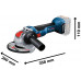 BOSCH GWX 18V-10 PROFESSIONAL Akkus sarokcsiszoló (18V/akku és töltő nélkül) 06017B0100