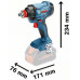 BOSCH GDX 180-Li PROFESSIONAL Akkus ütvecsavarozó (18V/2x2,0Ah) koffer 06019G5223