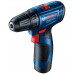 BOSCH GSR 120-LI PROFESSIONAL Akkus fúró-csavarozó (12V/2x2,0Ah) koffer 06019G8000