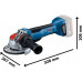 BOSCH GWX 18V-10 P PROFESSIONAL Akkus sarokcsiszoló (18V/akku és töltő nélkül) 06019J4200