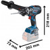 BOSCH GSR 18V-150 C PROFESSIONAL Akkus fúró-csavarozó (akku,töltő nélkül)L-BOXX 06019J5002