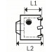 BOSCH Üreges fúrókorona, SDS-plus-9, hatszögadapterhez 68 x 50 x 80 mm, 6 2608550076