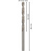 BOSCH PRO Metal HSS-G csigafúrószár, standard hosszúságú, 5,1 x 52 x 86 mm 2608585491