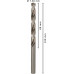 BOSCH PRO Metal HSS-G csigafúrószár, standard hosszúságú, 7,3 x 69 x 109 mm 2608585502