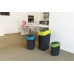 CURVER FLIP BIN billenő fedeles szemetes 25L, fekete/zöld 229414 (02171-847)
