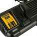 DEWALT XR 54 V készlet: 2× 9,0 Ah FLEXVOLT akkumulátor+kettős töltő DCB132X2-QW