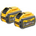 DEWALT XR 54 V készlet: 2× 9,0 Ah FLEXVOLT akkumulátor+kettős töltő DCB132X2-QW